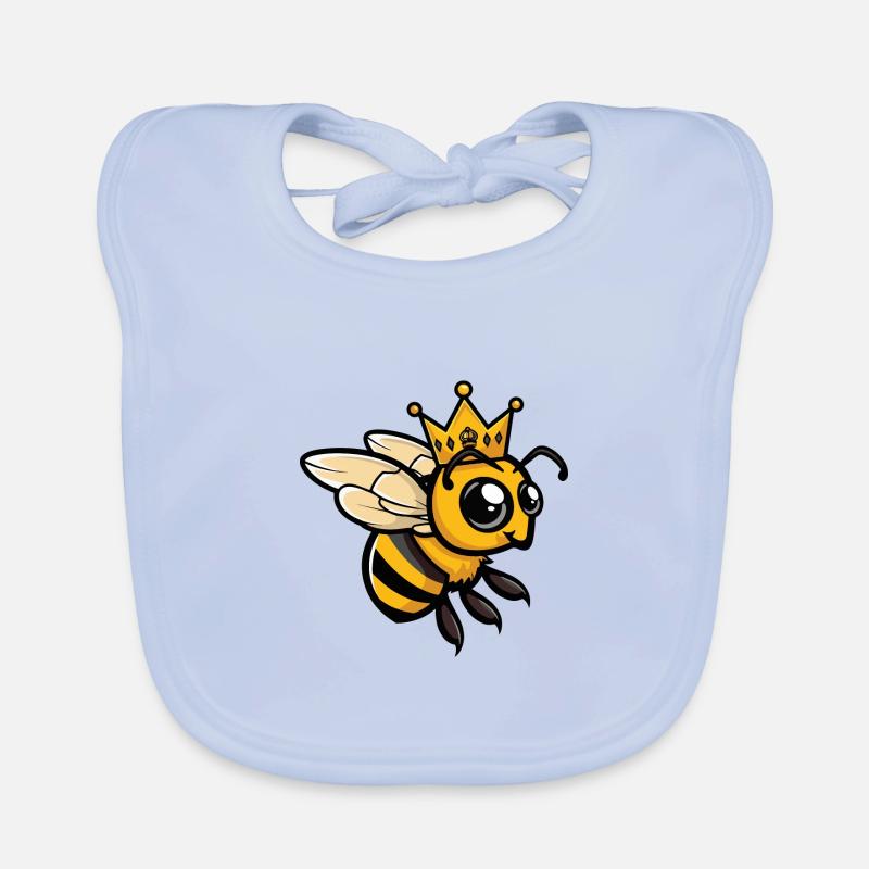 Abeille Couronne BD Bavoir bio Bébé