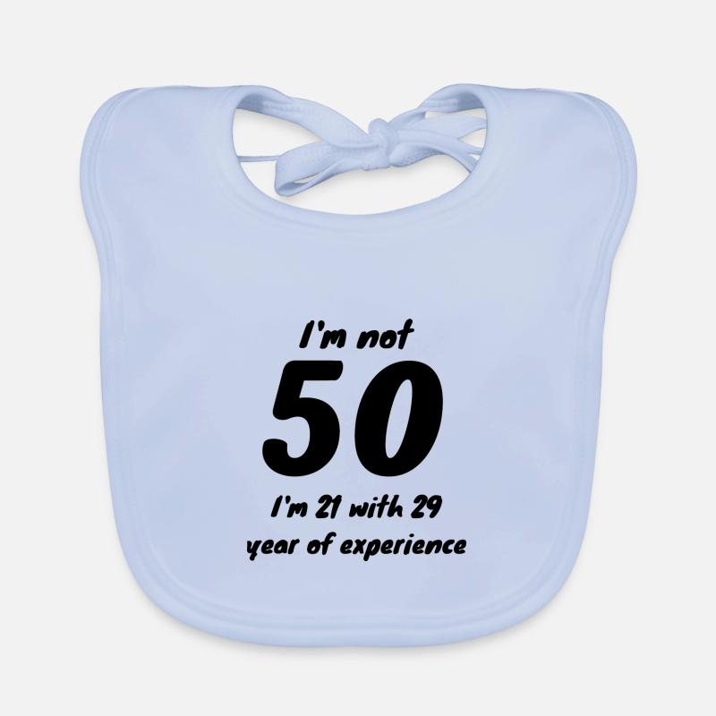 50. Geburtstag Baby Bio-Lätzchen