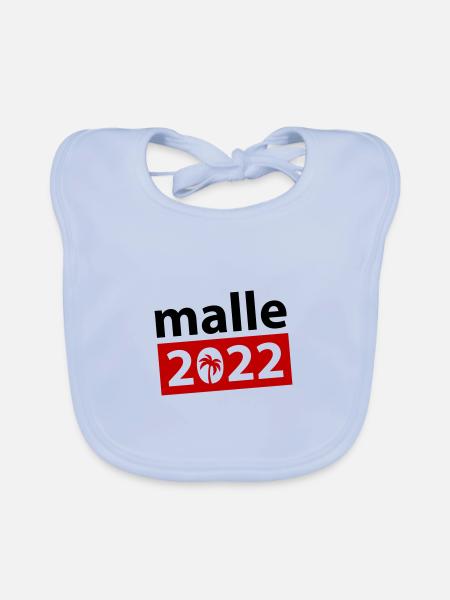 malle 2022 - Baby Bio-Lätzchen - sky Blue - Vorne