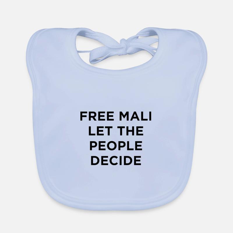Libérez le Mali – Laissez le peuple décider Bavoir bio Bébé