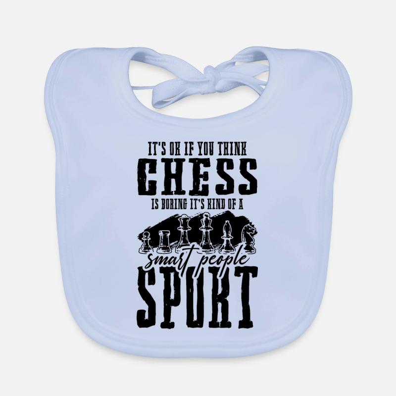 jeu d’échecs sport Bavoir bio Bébé