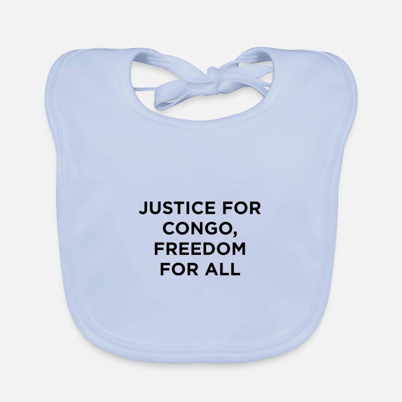 Free Congo – Justice and Freedom for All Organic Baby Bibs