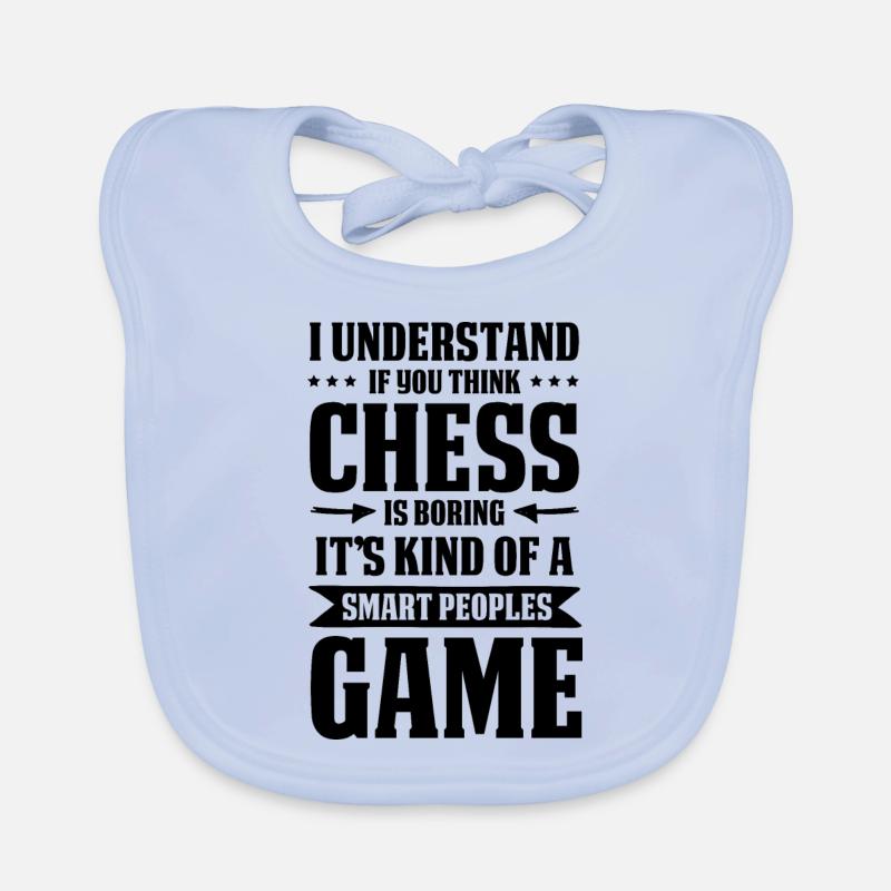 chess chess Organic Baby Bibs
