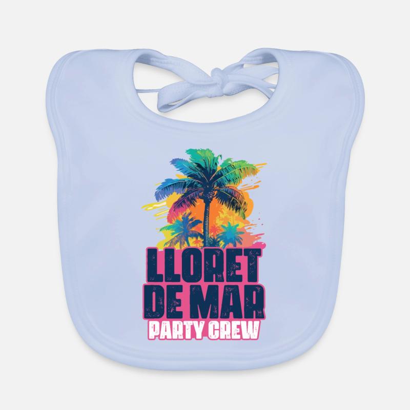 Lloret De Mar Party Crew Vacances Bavoir bio Bébé