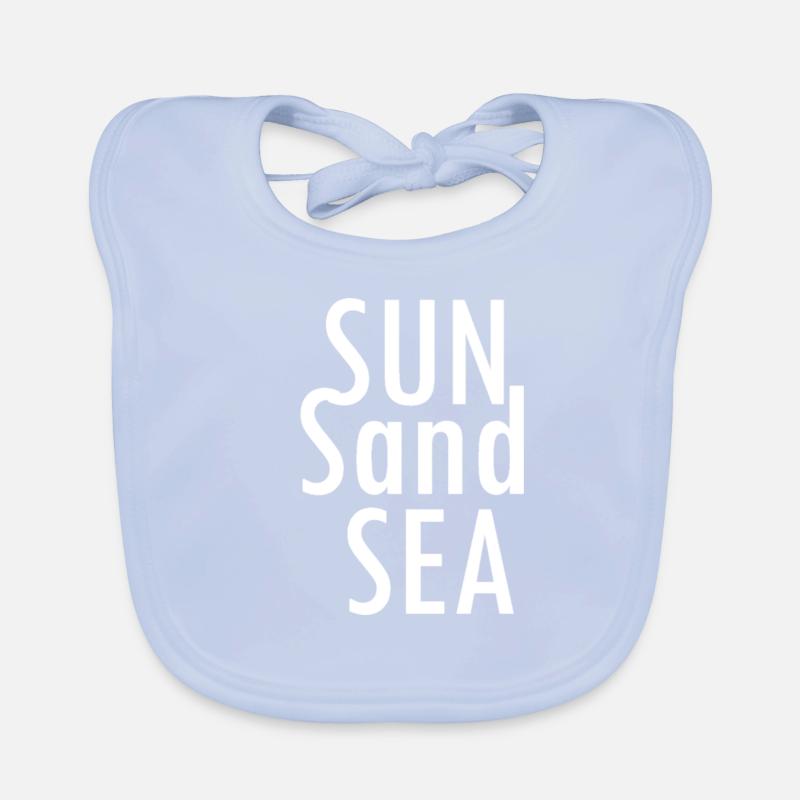Soleil Sable Mer Bavoir bio Bébé