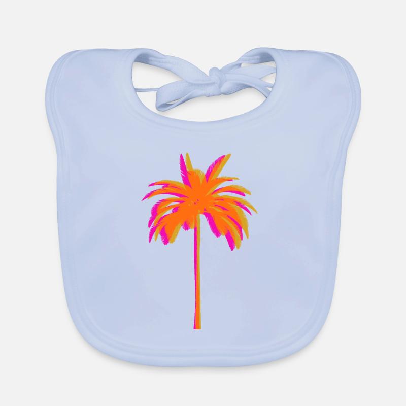 Palm tree- Organic Baby Bibs