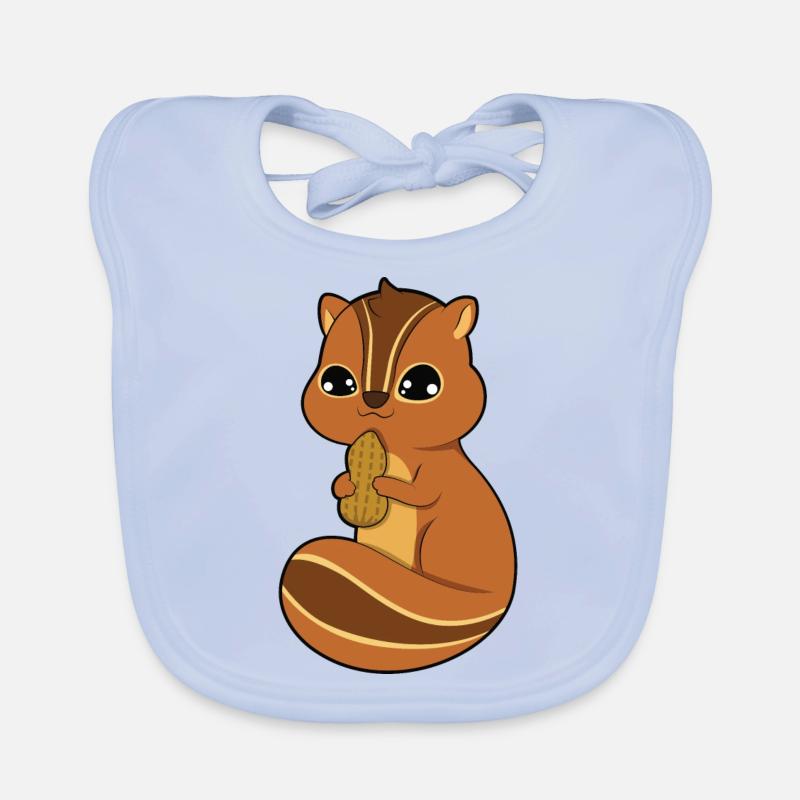chipmunk Organic Baby Bibs