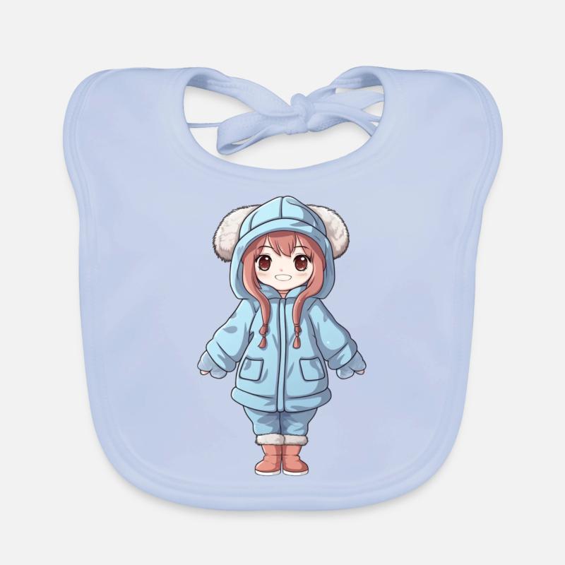 Zauberhaftes Glück - Das süße Anime-Mädchen Baby Bio-Lätzchen