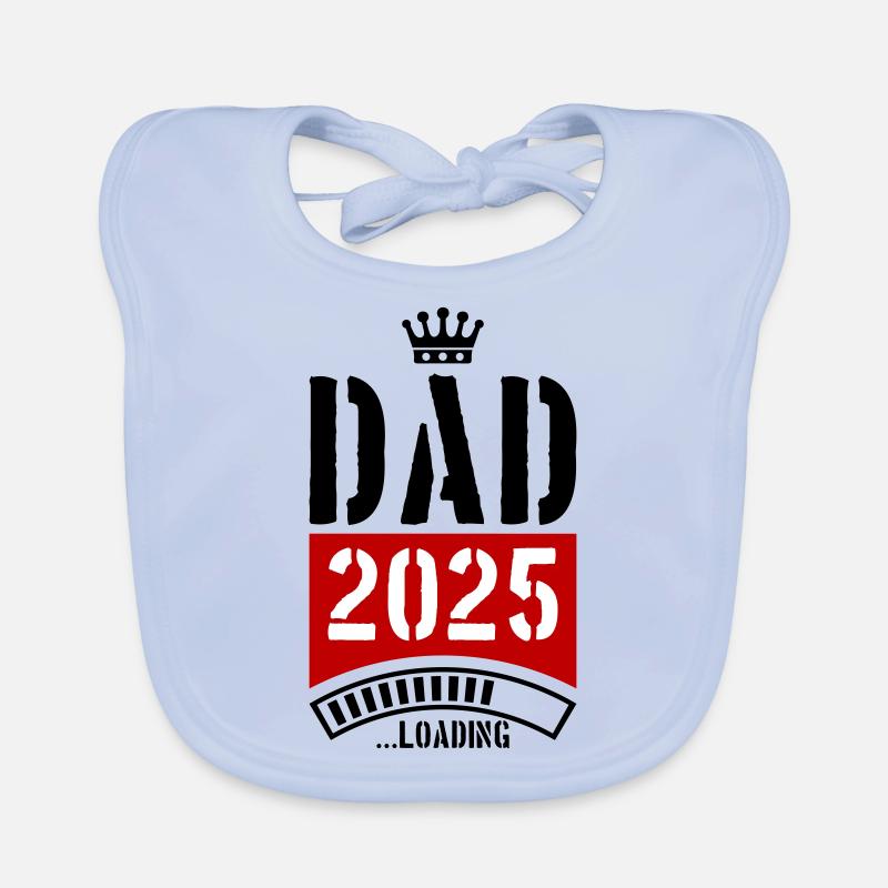 Dad 2025 Loading Papa Baby Bio-Lätzchen