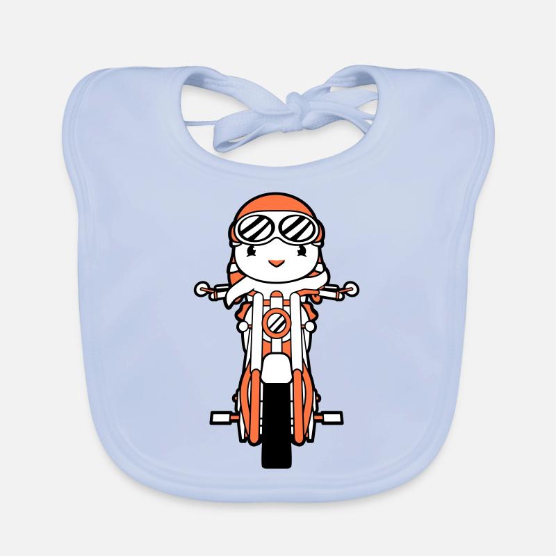 Bird Motorcycle Riding Biker Motorcyclist Hobby Organic Baby Bibs