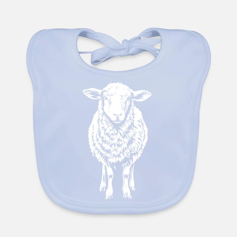 Süßes Schaf Graphic Baby Bio-Lätzchen