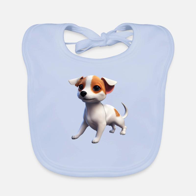 Jack Russell Terrier Hund - Jack Russell Terrier Baby Bio-Lätzchen