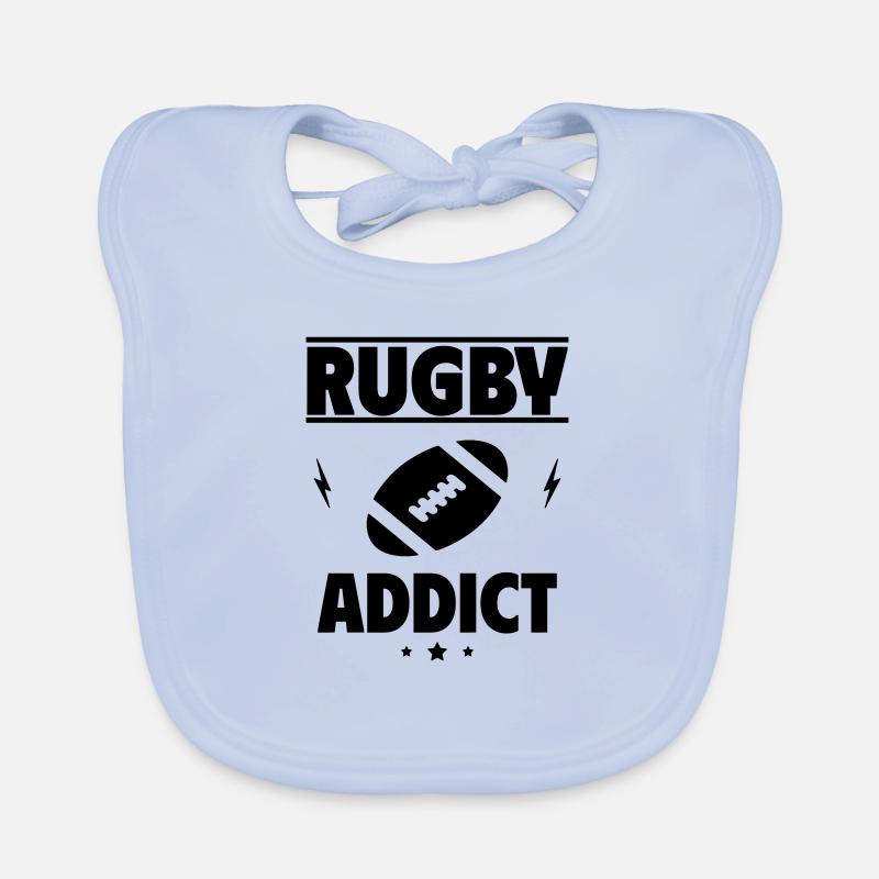Rugby-Süchtiger Baby Bio-Lätzchen