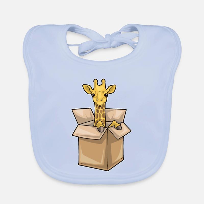 Giraffe Karton Baby Bio-Lätzchen