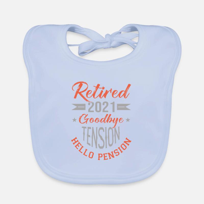 RETIRED 2021 retraité, retraitée Bavoir bio Bébé