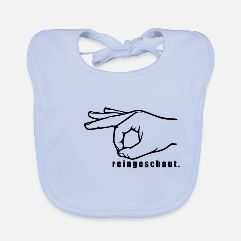 look inside [black] Organic Baby Bibs