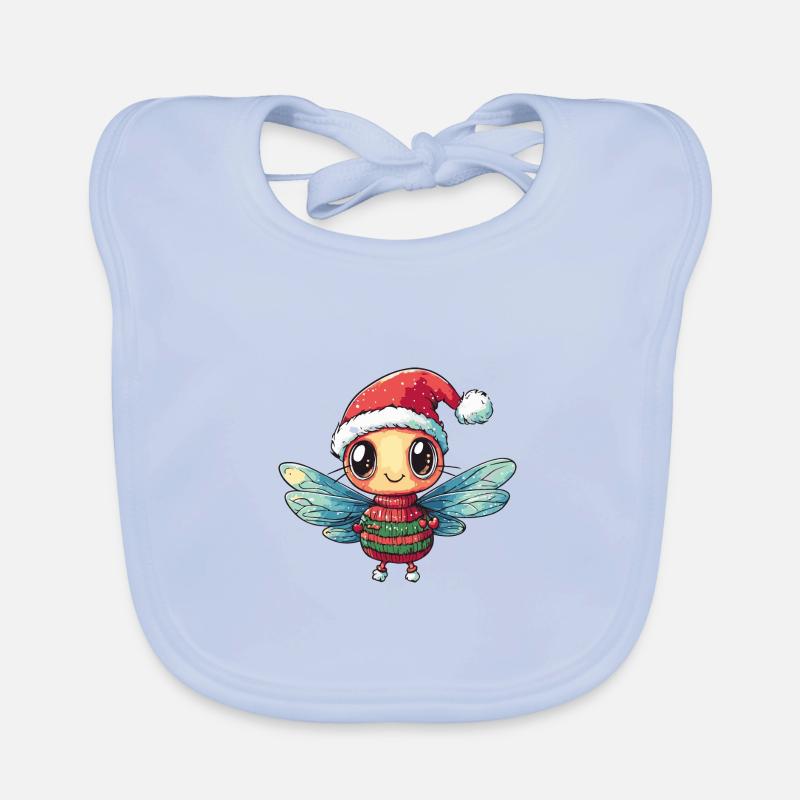 Bande dessinée de Noël Libellule Bavoir bio Bébé