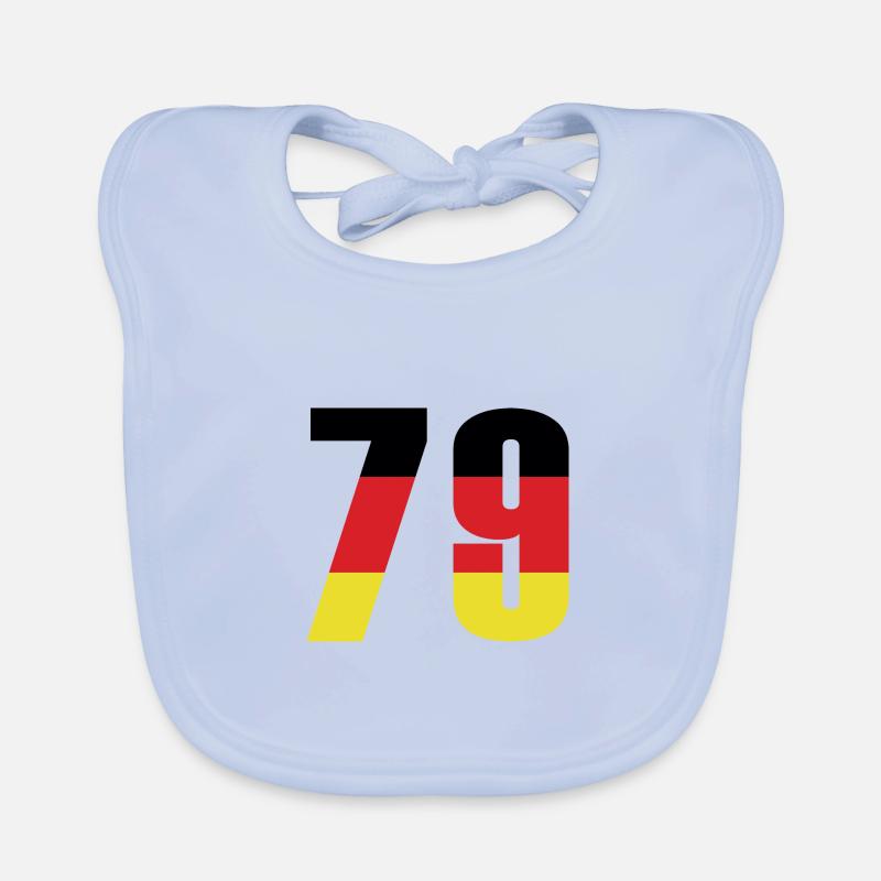 79 Number Germany Jersey Organic Baby Bibs