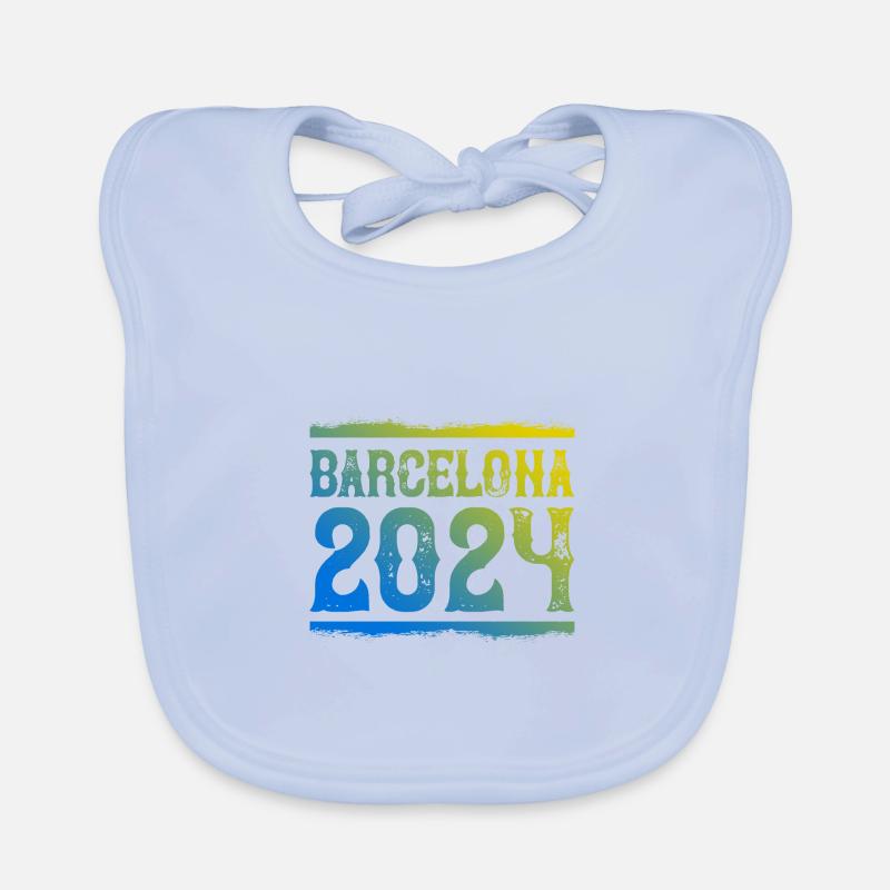 Barcelone 2024 Bavoir bio Bébé