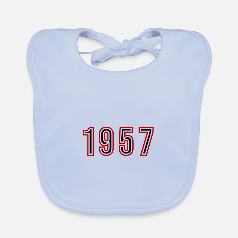 1957 Année Numéro Bavoir bio Bébé