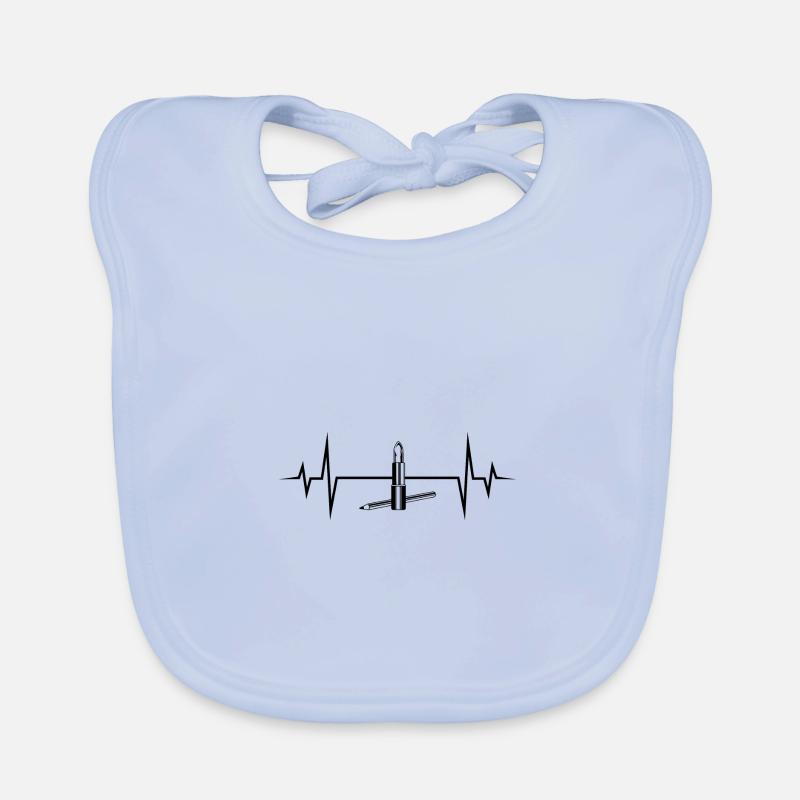 Make Up Lipstick Pulse Organic Baby Bibs