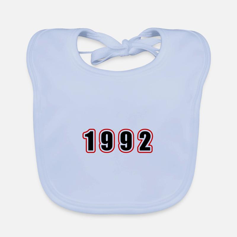 1992 Année Anniversaire Bavoir bio Bébé