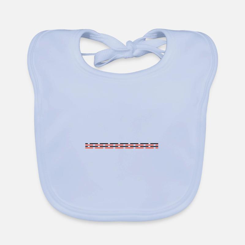 Line dashed Organic Baby Bibs
