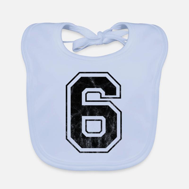 Number 6 Organic Baby Bibs