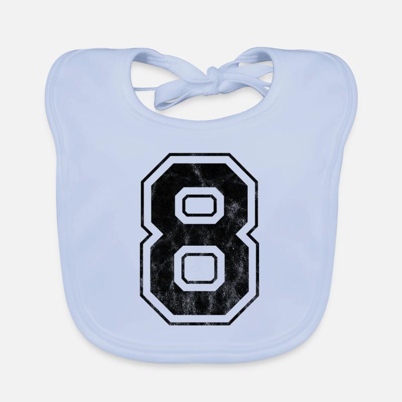 Number 8 Organic Baby Bibs