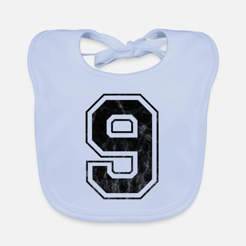 Number 9 Organic Baby Bibs