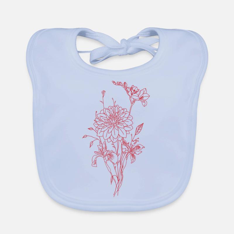 Flower type Organic Baby Bibs