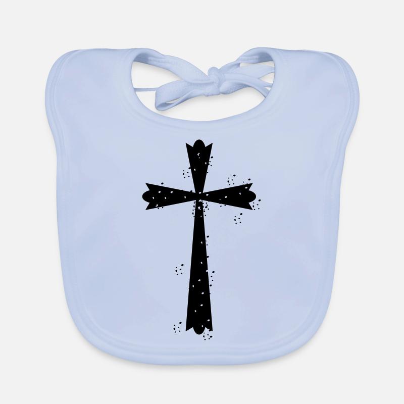 Cross with white spots > vector graphics Organic Baby Bibs