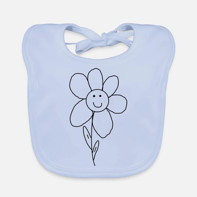 Blumengesicht Baby Bio-Lätzchen
