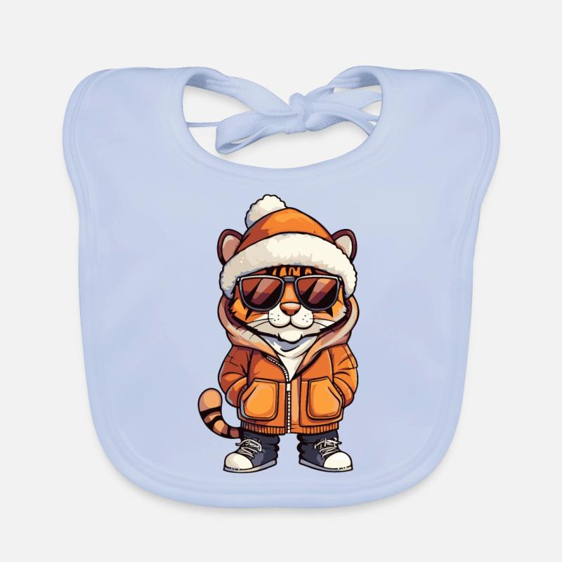 Tiger Winter Baby Bio-Lätzchen