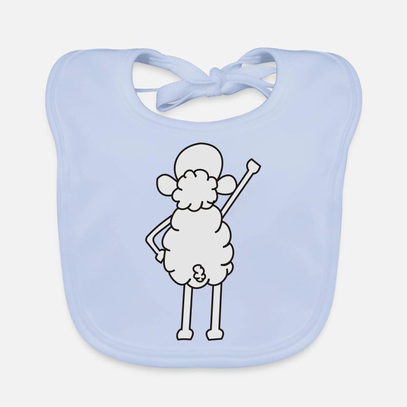 schaf von hinten stehend Bavoir bio Bébé