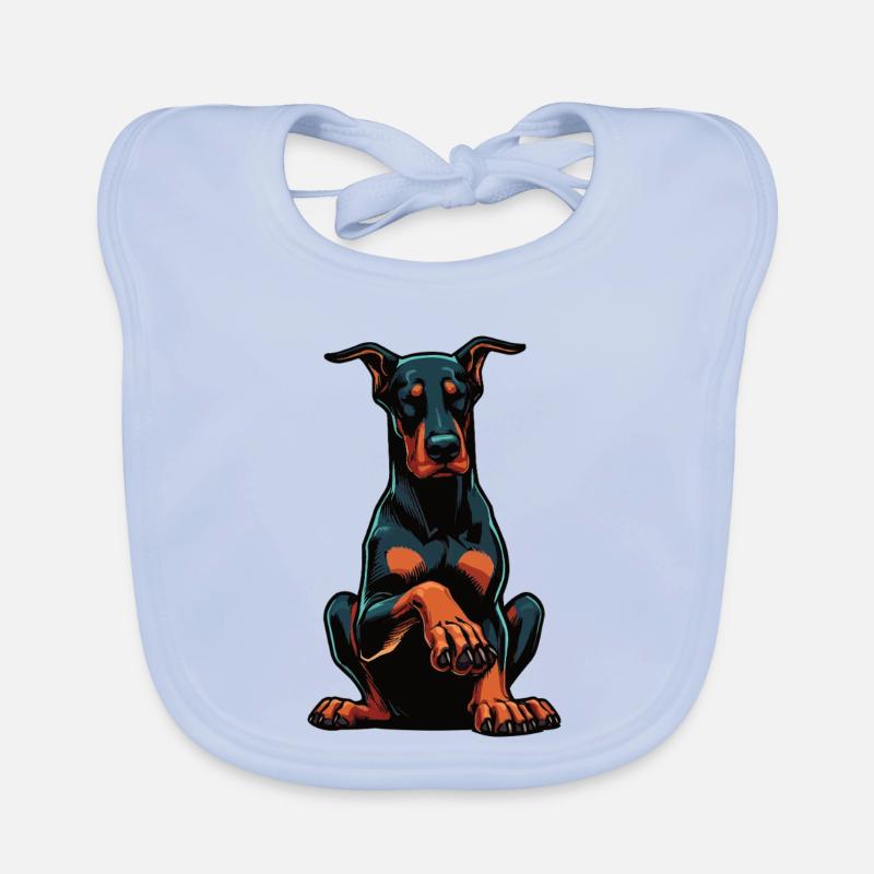 Doberman Doberman Propriétaire Doberman Lovers Bavoir bio Bébé