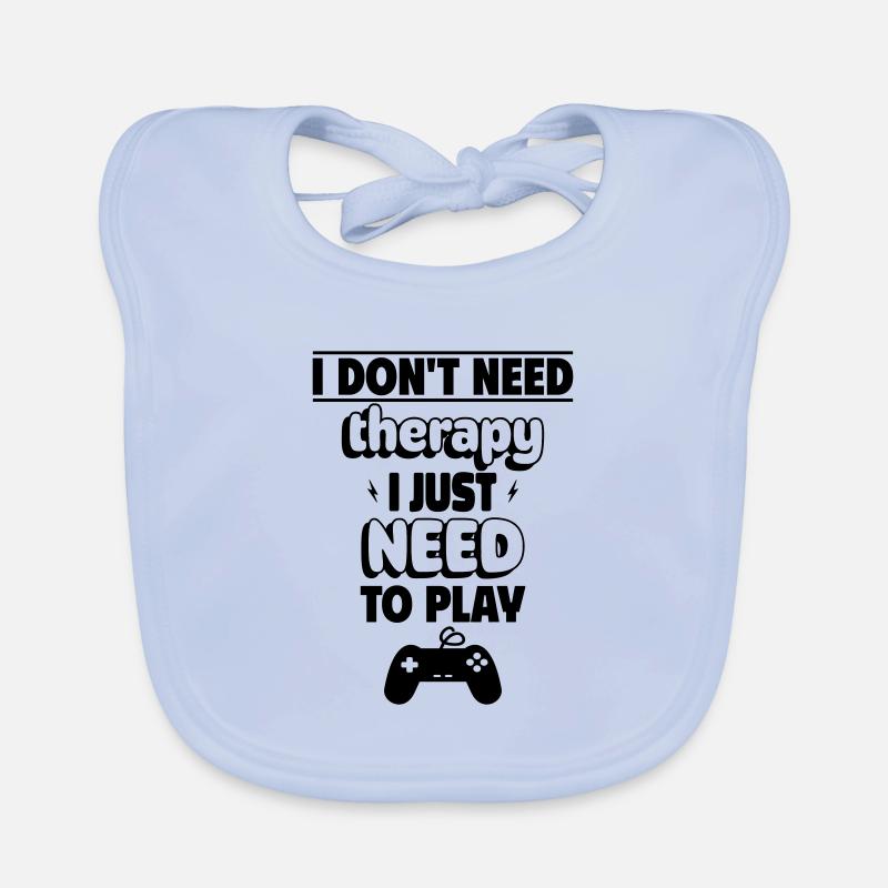 Pas de thérapie, seulement ma console nécessaire Bavoir bio Bébé