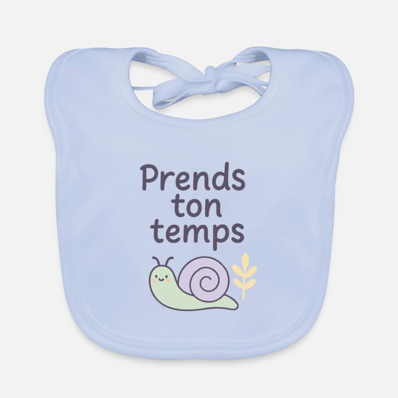 Prends ton temps Bavoir bio Bébé
