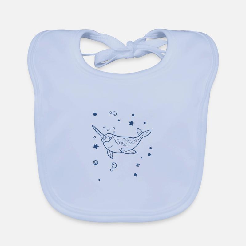 Baleine - baleine Bavoir bio Bébé