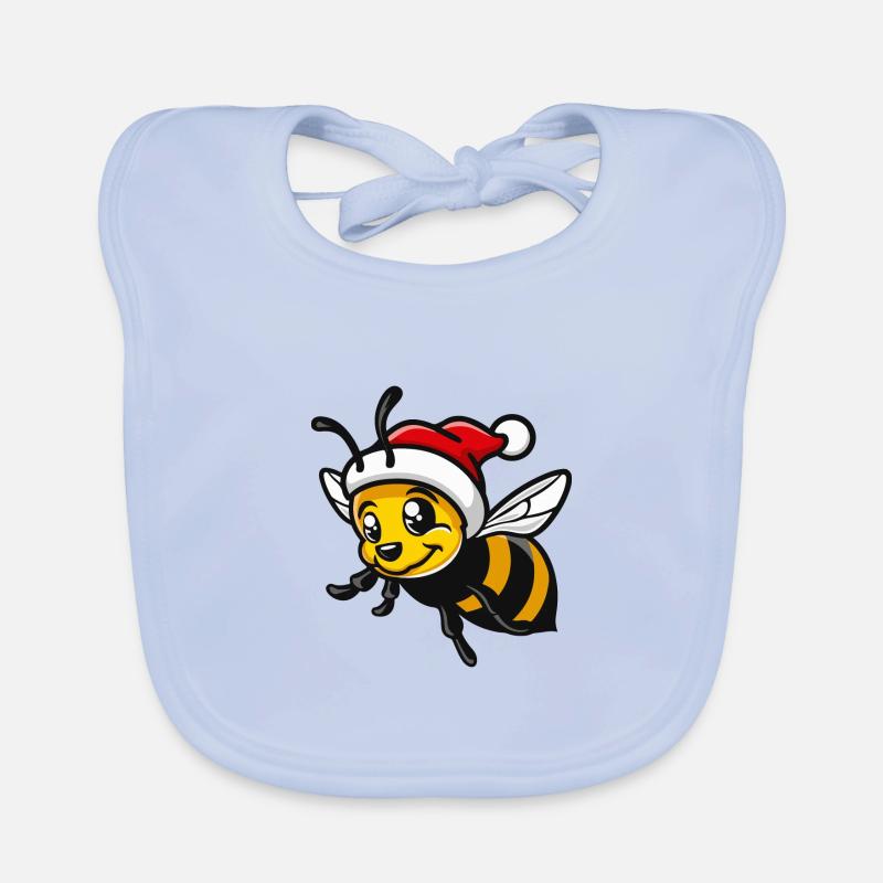 Biene Weihnachten Baby Bio-Lätzchen
