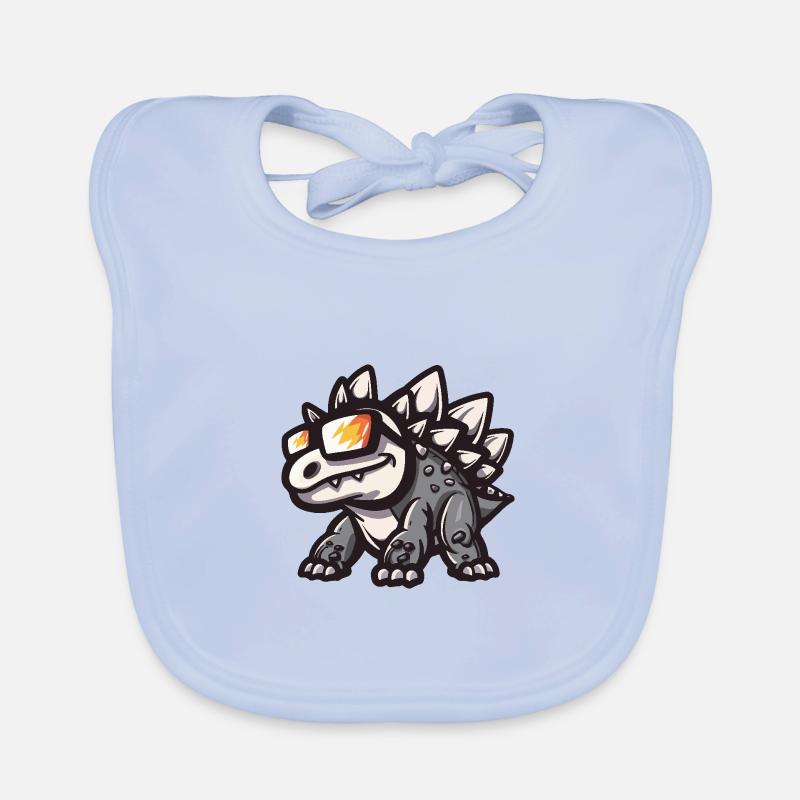 Dinosaurier stegosaurus Cool Comic Baby Bio-Lätzchen