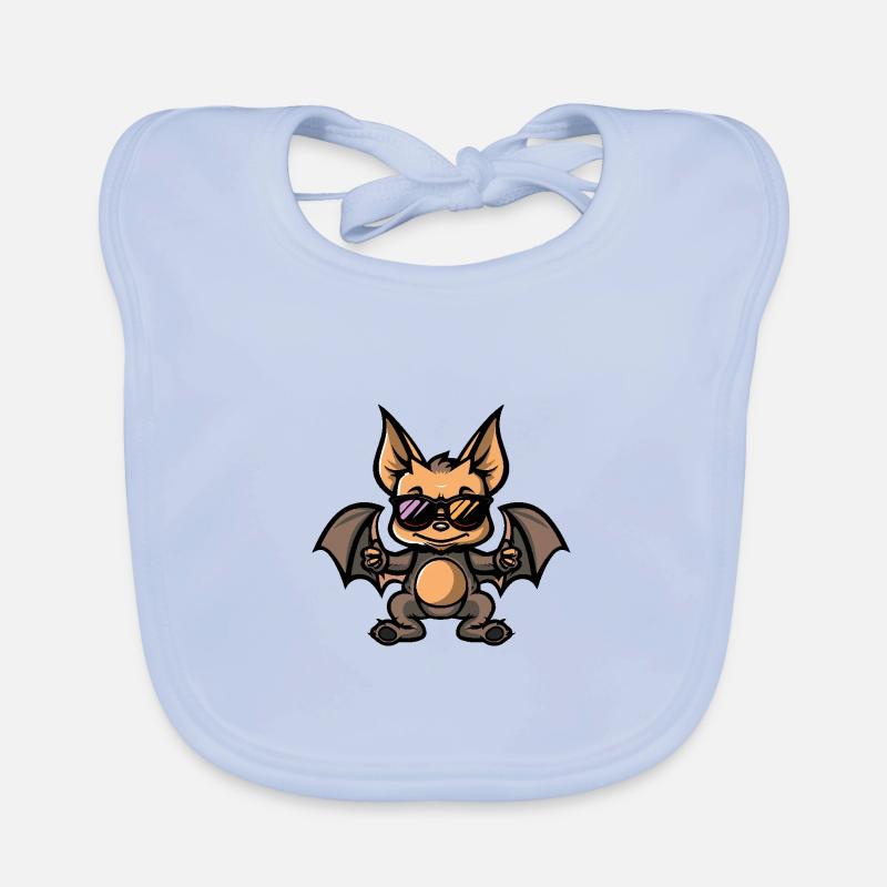 Fledermaus Cool Comic Baby Bio-Lätzchen