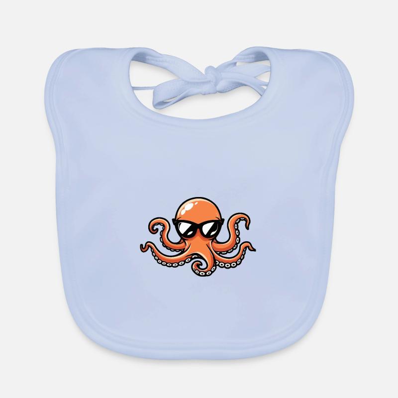 Octopus Cool Comic Organic Baby Bibs