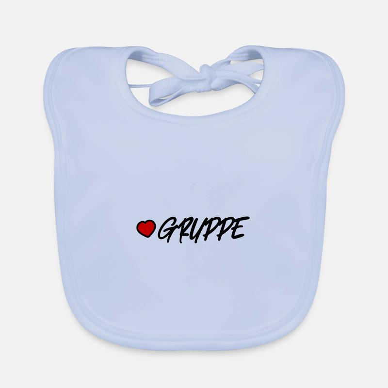 Gruppe Herz Baby Bio-Lätzchen
