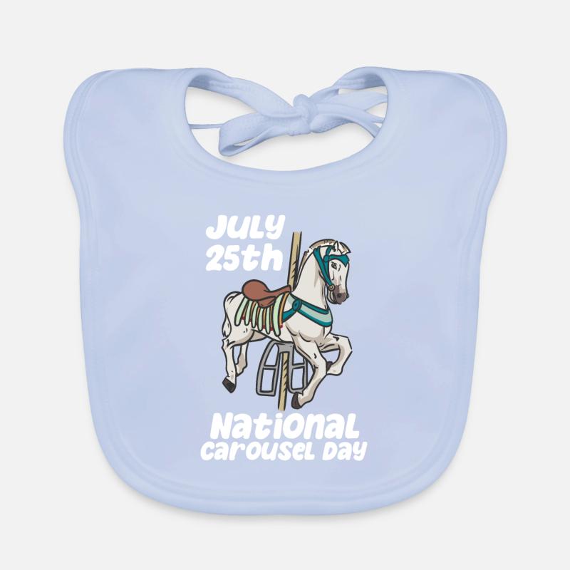 July 25th - National Carousel Day Baby Bio-Lätzchen