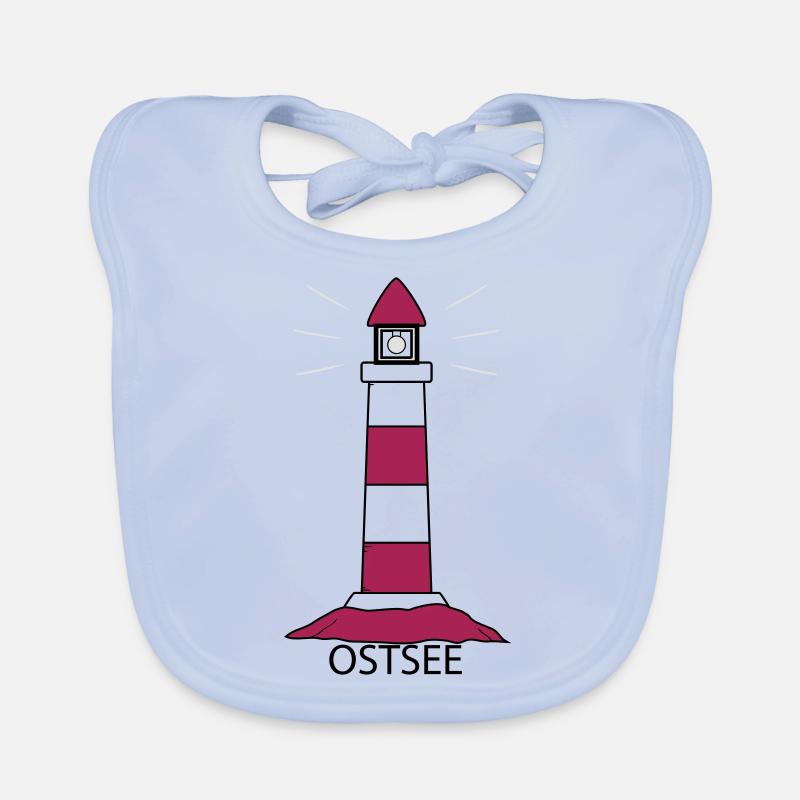 Leuchtturm Ostsee Baby Bio-Lätzchen