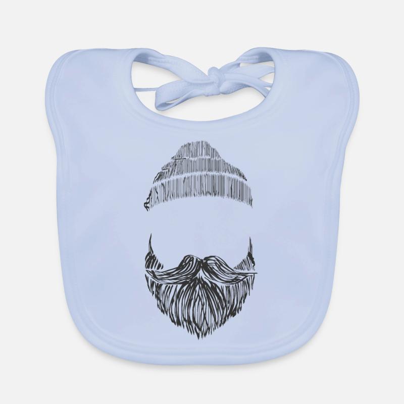Bart mit Mütze Baby Bio-Lätzchen