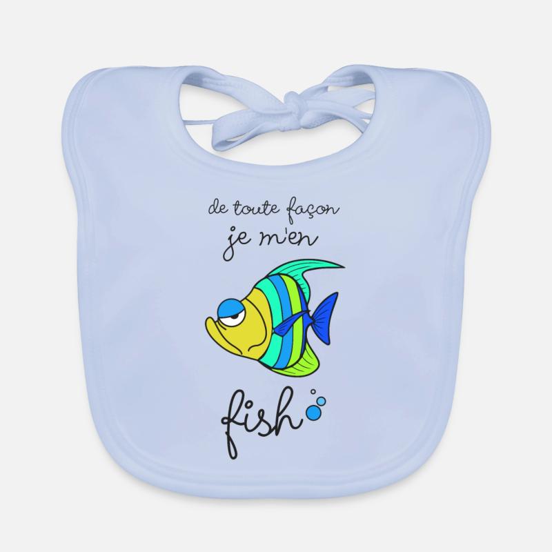 Je m'en fish Bavoir bio Bébé
