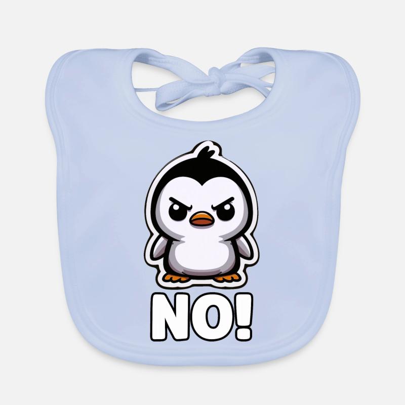 Drôle de pingouin mignon pingouin pingouin cadeau Bavoir bio Bébé