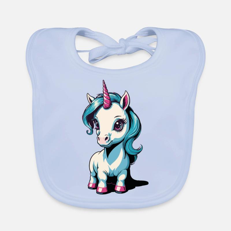 Kleines Einhorn Baby Bio-Lätzchen